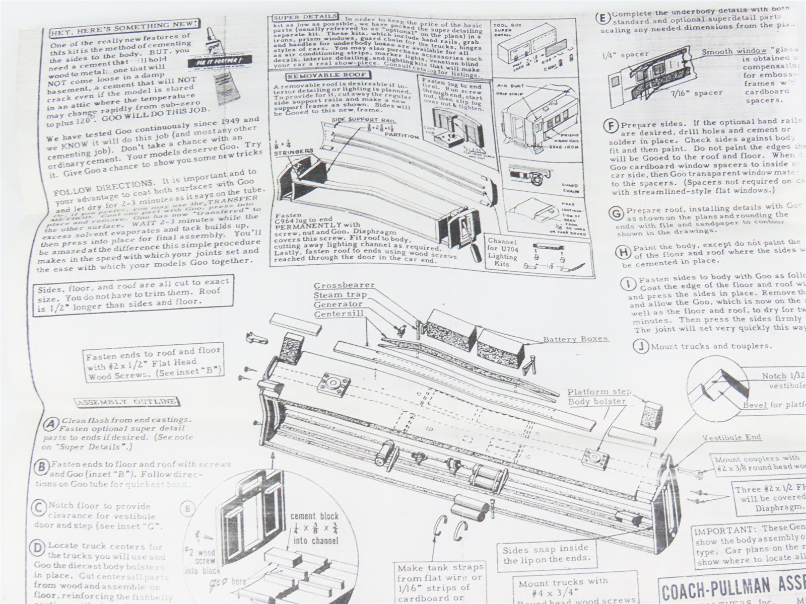 O Scale 2-Rail Walthers Kit #933J9162 Undecorated GN Observation Passenger Car