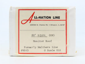 O Scale 2-Rail All-Nation Line Kit #9165 Undecorated GN 80' Diner Passenger Car