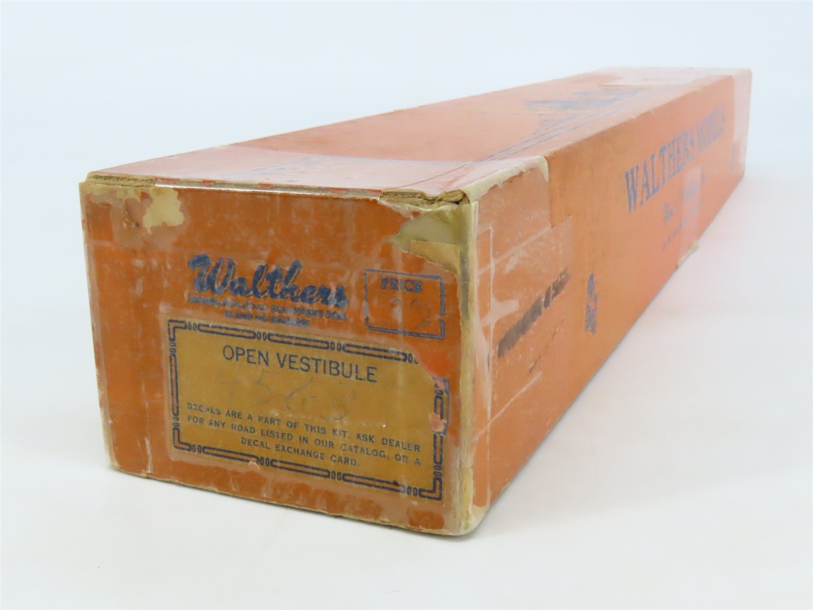 O Scale 2-Rail Walthers Kit Undecorated Open Vestibule Coach Passenger Car