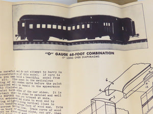 O Scale 2-Rail JC Models Kit Undecorated 68' Combine Passenger Car