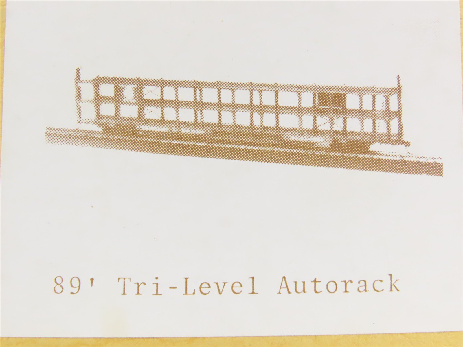 HO Scale Gloor Craft 3201 Undecorated Trailer Train Tri-Level Autorack Kit