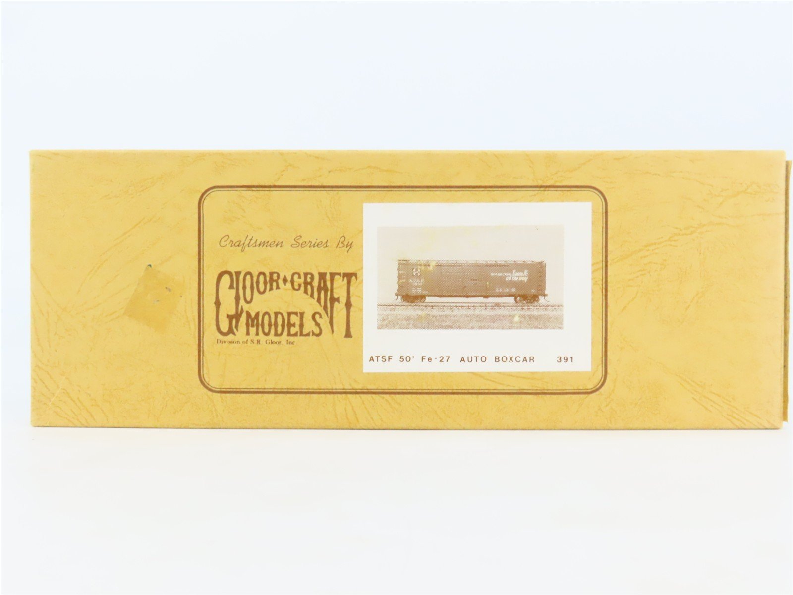 HO Scale Gloor Craft 391 ATSF Santa Fe 50' Fe-27 Auto Boxcar Kit