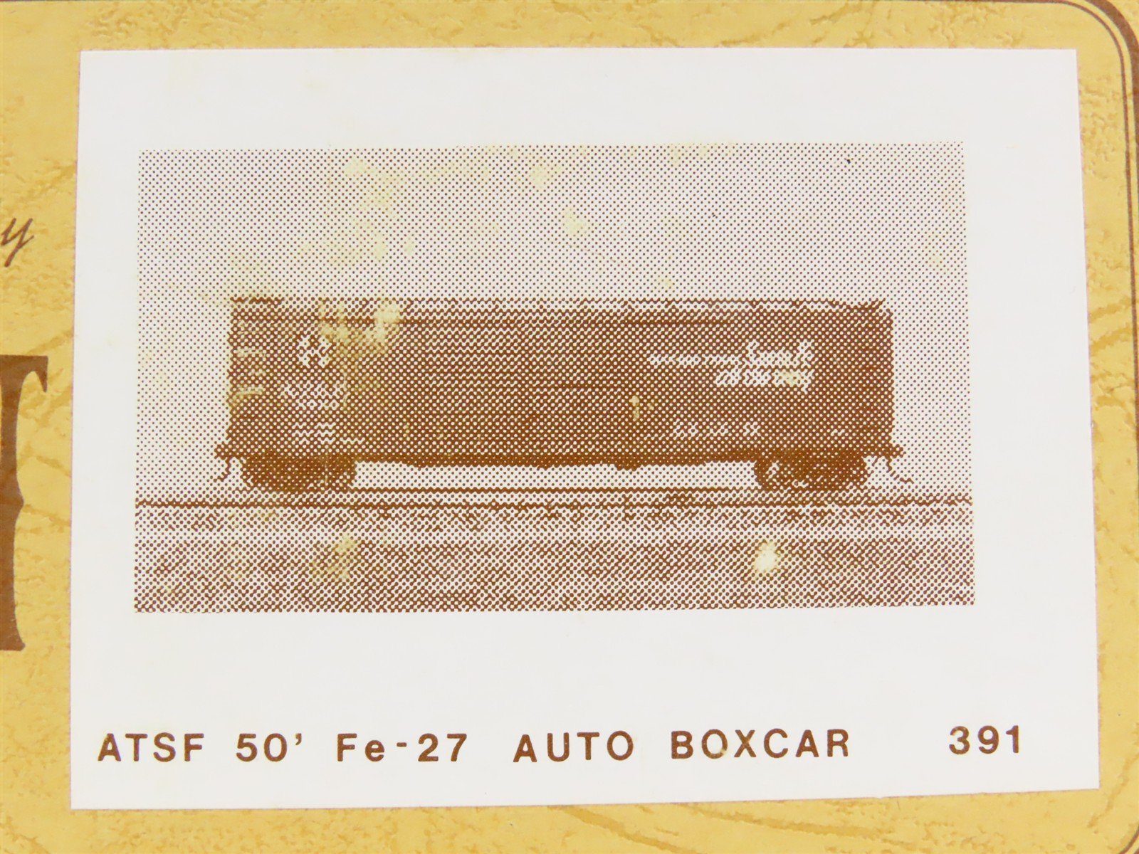HO Scale Gloor Craft 391 ATSF Santa Fe 50' Fe-27 Auto Boxcar Kit