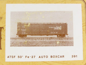 HO Scale Gloor Craft 391 ATSF Santa Fe 50' Fe-27 Auto Boxcar Kit