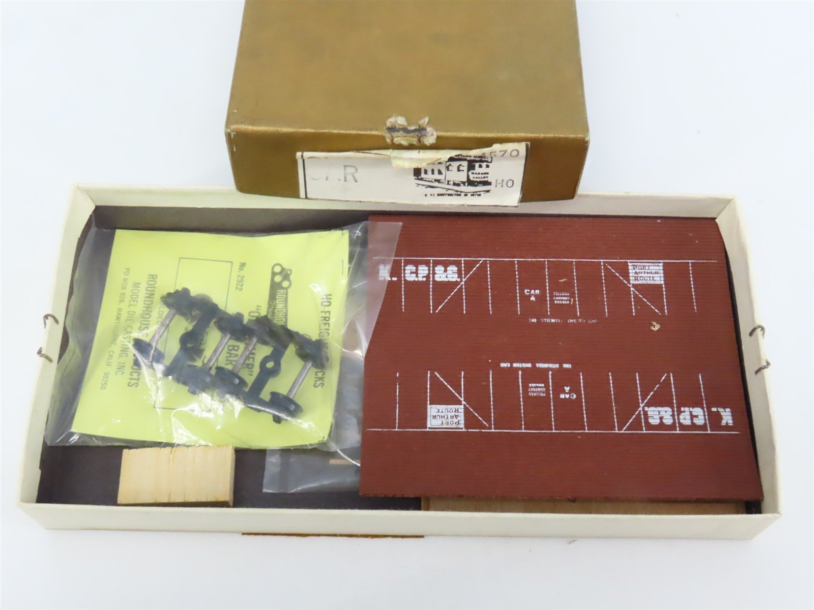HO Scale Wabash Valley 4570 KCP&G Railway Oster Car Kit