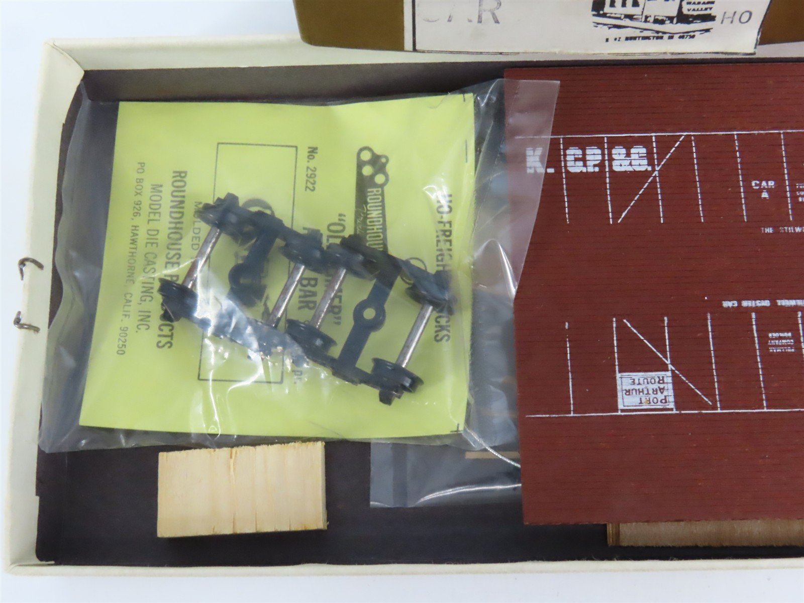 HO Scale Wabash Valley 4570 KCP&G Railway Oster Car Kit