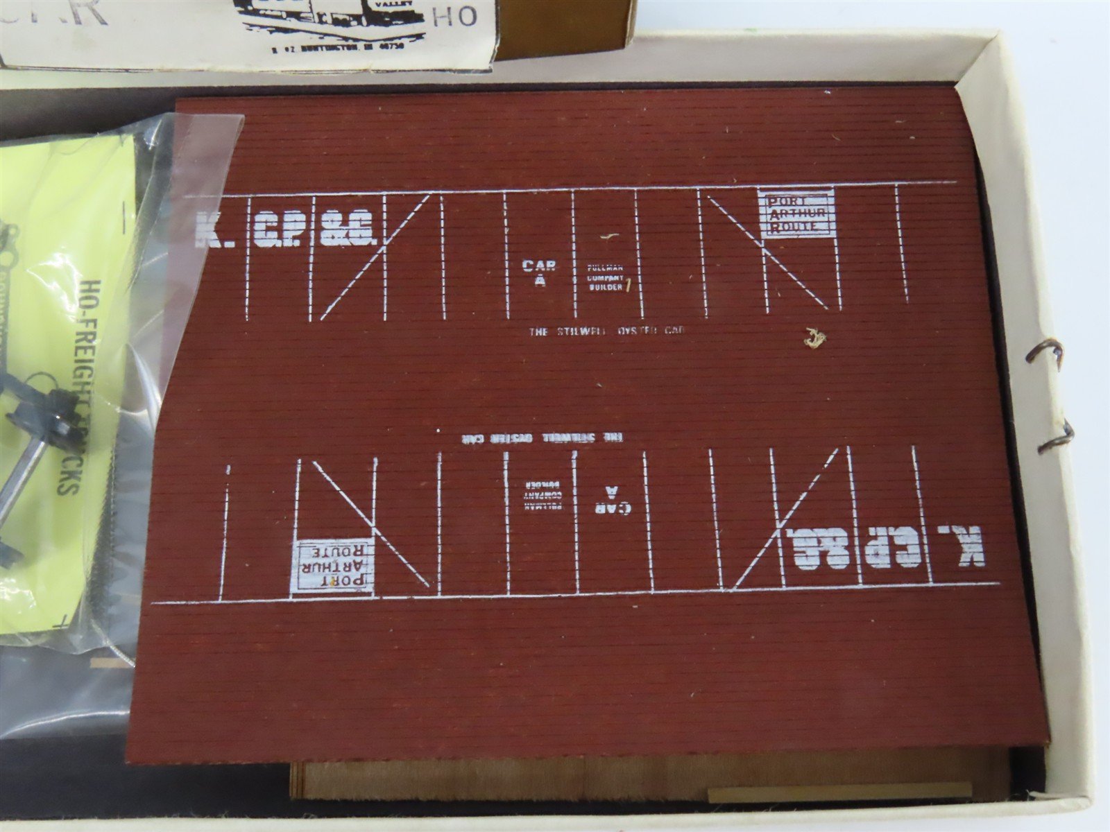 HO Scale Wabash Valley 4570 KCP&G Railway Oster Car Kit