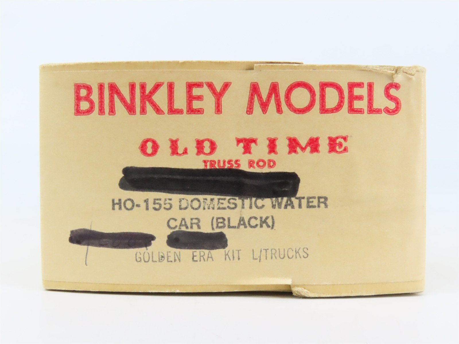 HO Scale Binkley Models HO-155 Old Time Domestic Water Car Kit