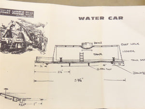 HO Scale Binkley Models HO-155 Old Time Domestic Water Car Kit
