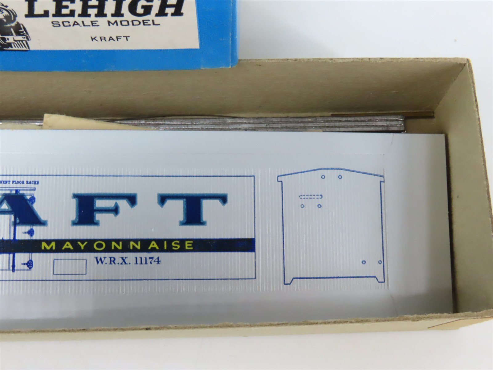 HO Scale Lehigh WRX Karft 40' Wood Reefer #11174 Kit