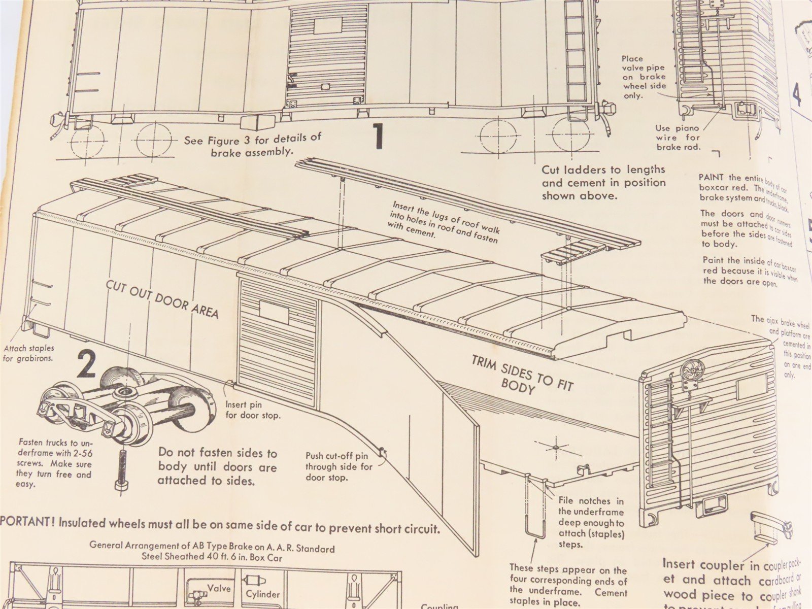 HO Scale Lehigh Lackawanna 40' Boxcar Kit