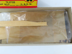 HO Scale Comet R14 CNW Chicago Northwestern Flatcar #4259 Kit