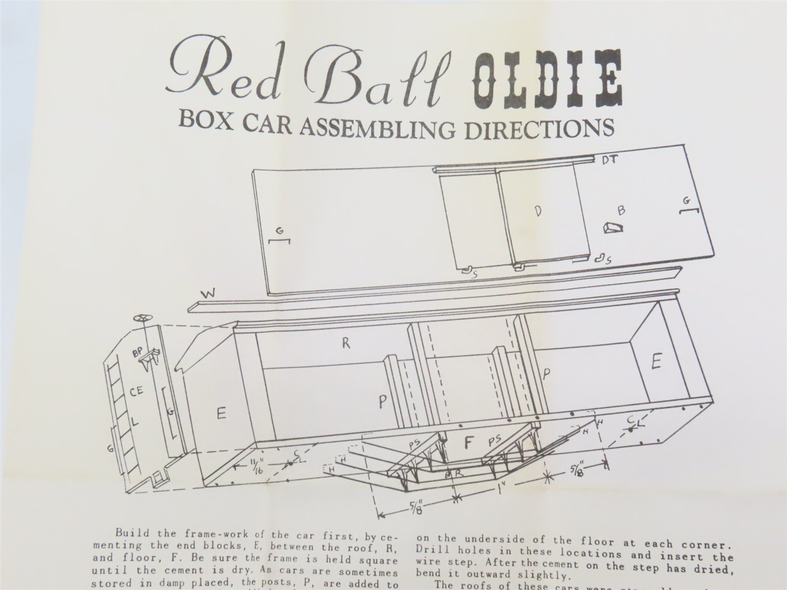 HO Scale Red Ball 103 HVR Hocking Valley Boxcar #29517 Kit