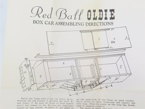 HO Scale Red Ball 103 HVR Hocking Valley Boxcar #29517 Kit
