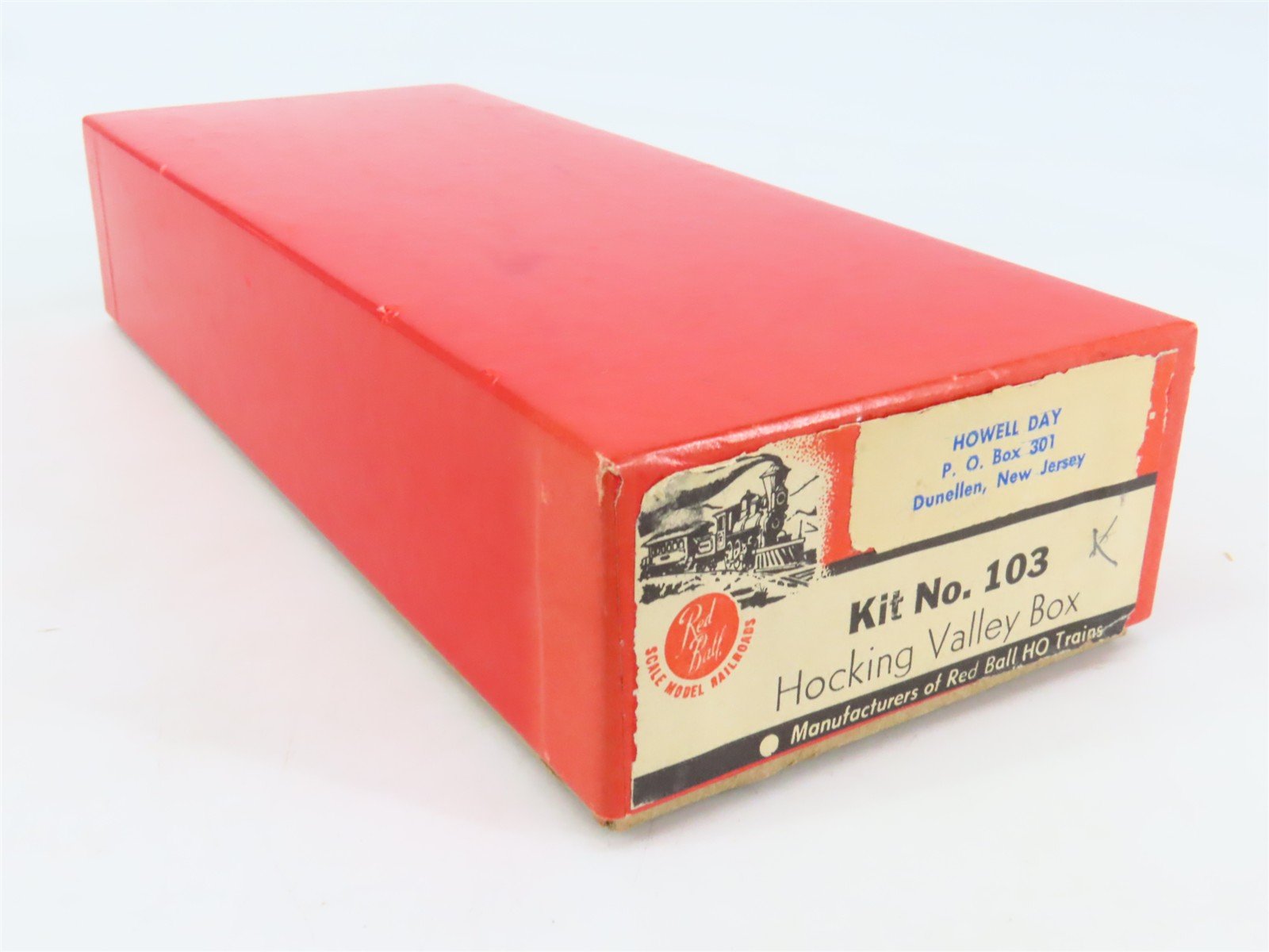 HO Scale Red Ball 103 HVR Hocking Valley Boxcar #29517 Kit