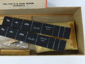 HO Scale Binkley Models HO-159 DRGW Rio Grande Wood Gondola #2942 Kit