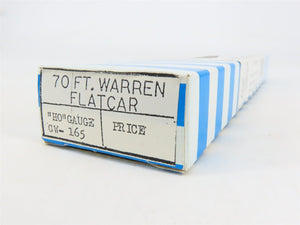 HO Scale Circus Crafts CW-165 Undecorated 70' Warren Flatcar Kit