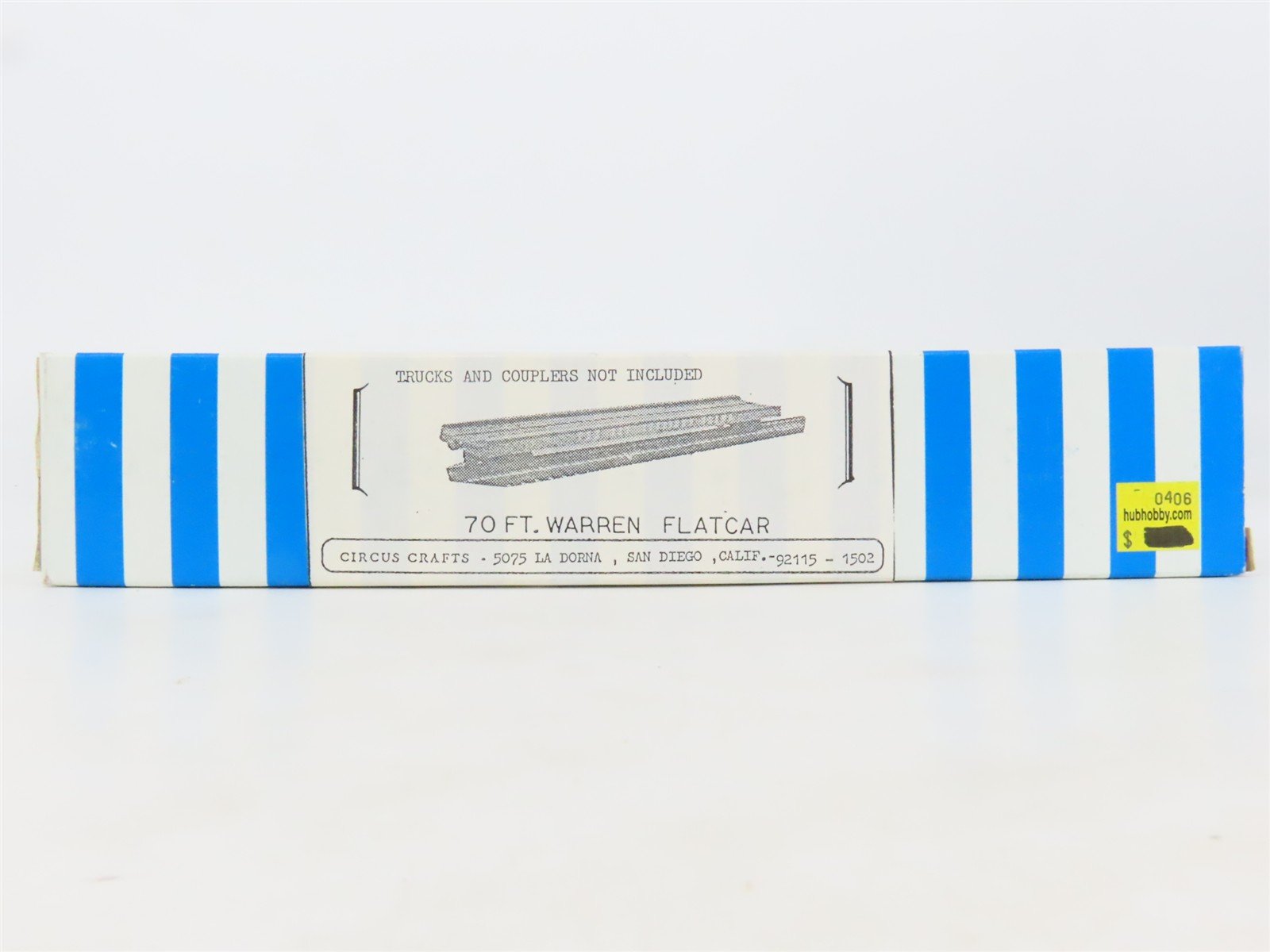 HO Scale Circus Crafts CW-165 Undecorated 70' Warren Flatcar Kit