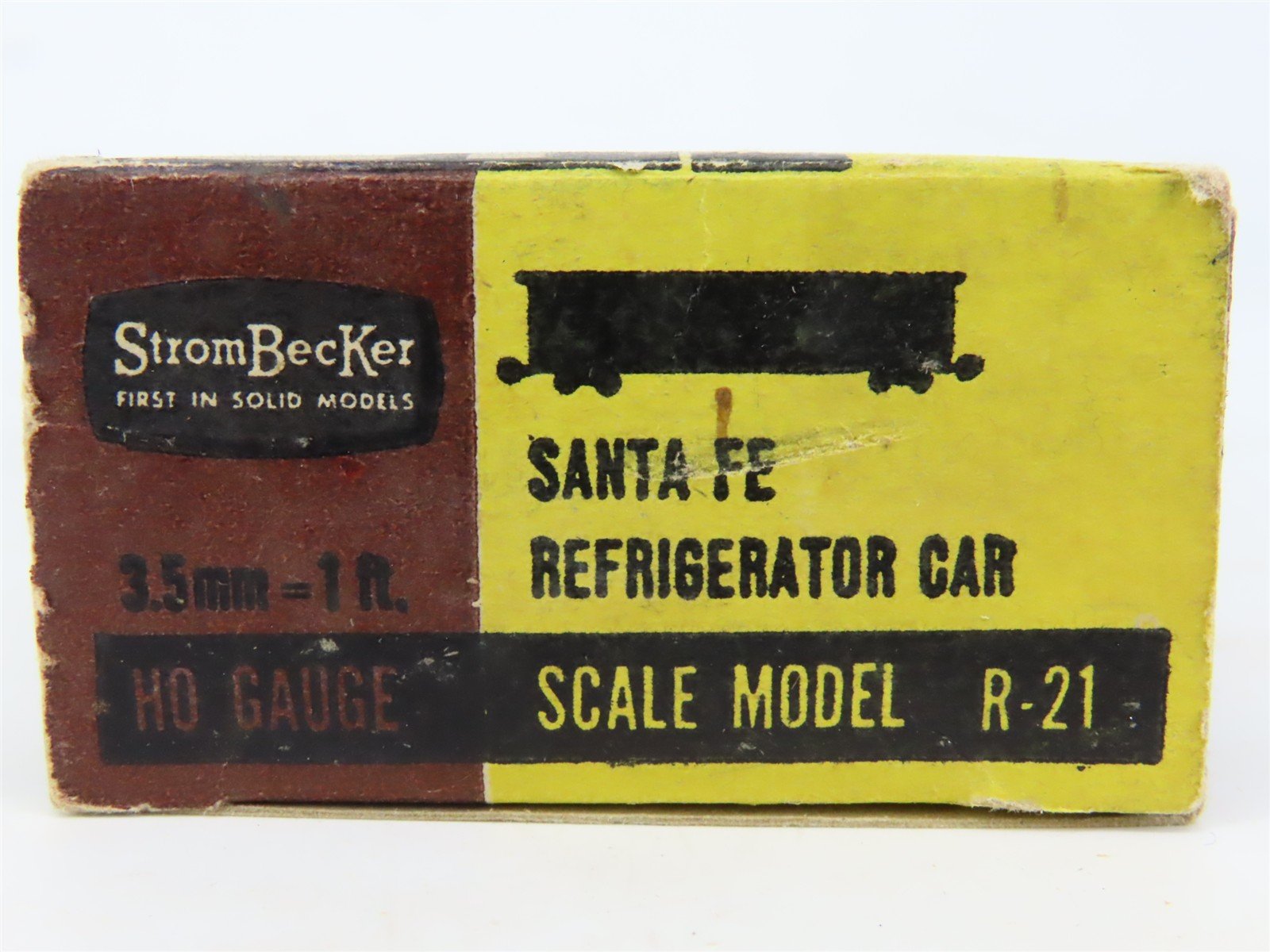 HO Scale Strom Becker R-21 ATSF Santa Fe Chief Refrigerator Car #35054 Kit