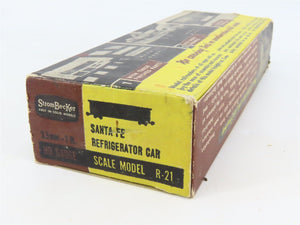 HO Scale Strom Becker R-21 ATSF Santa Fe Chief Refrigerator Car #35054 Kit