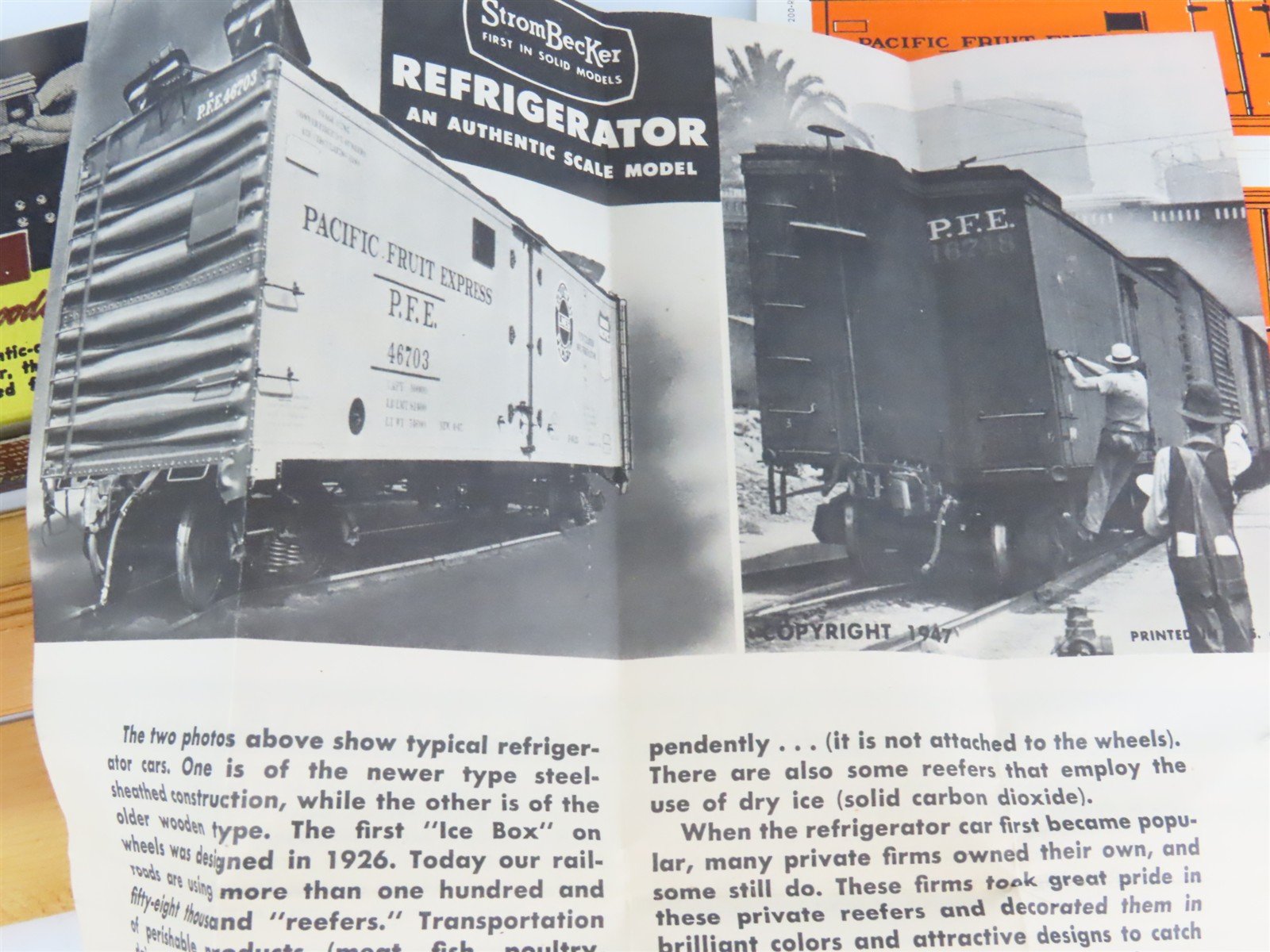 HO Strom Becker R-22 SP Southern Pacific PFE Refrigerator Car #200020 Kit