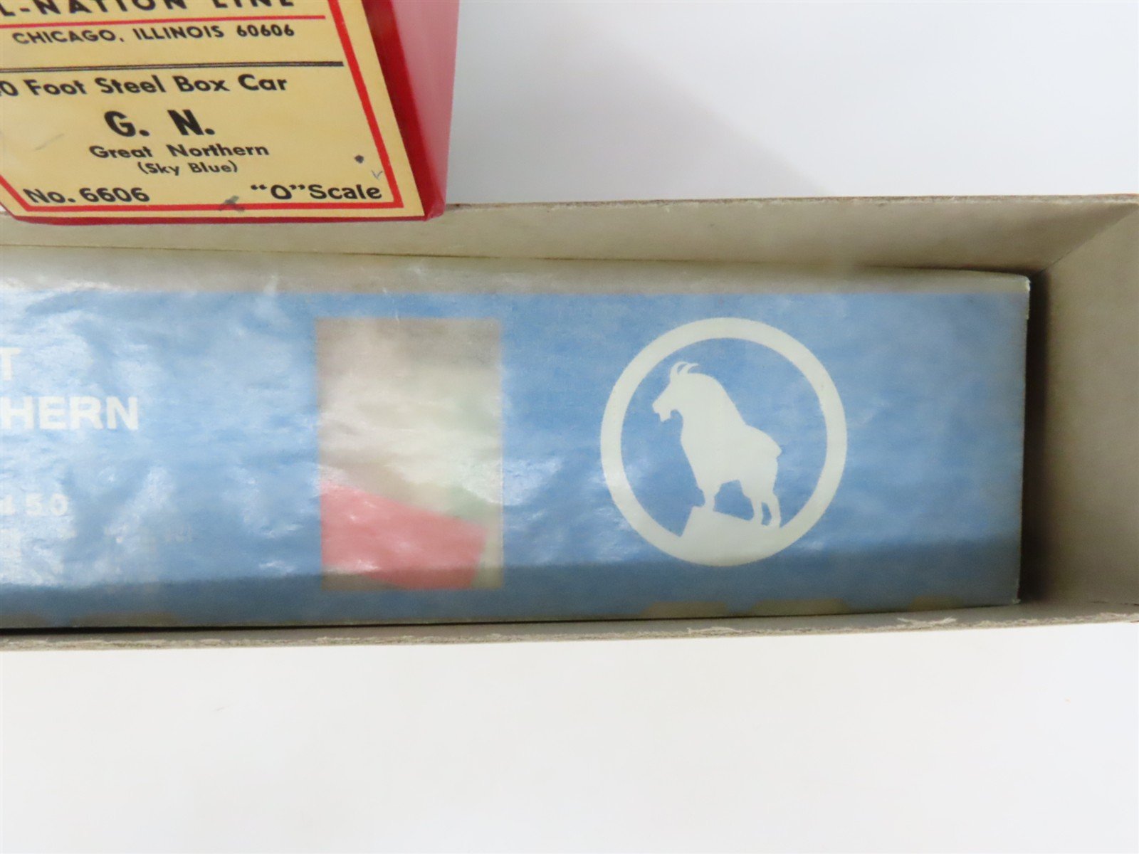 O Scale 2-Rail All-Nation 6606 GN Great Northern 40' Steel Boxcar #11450 Kit