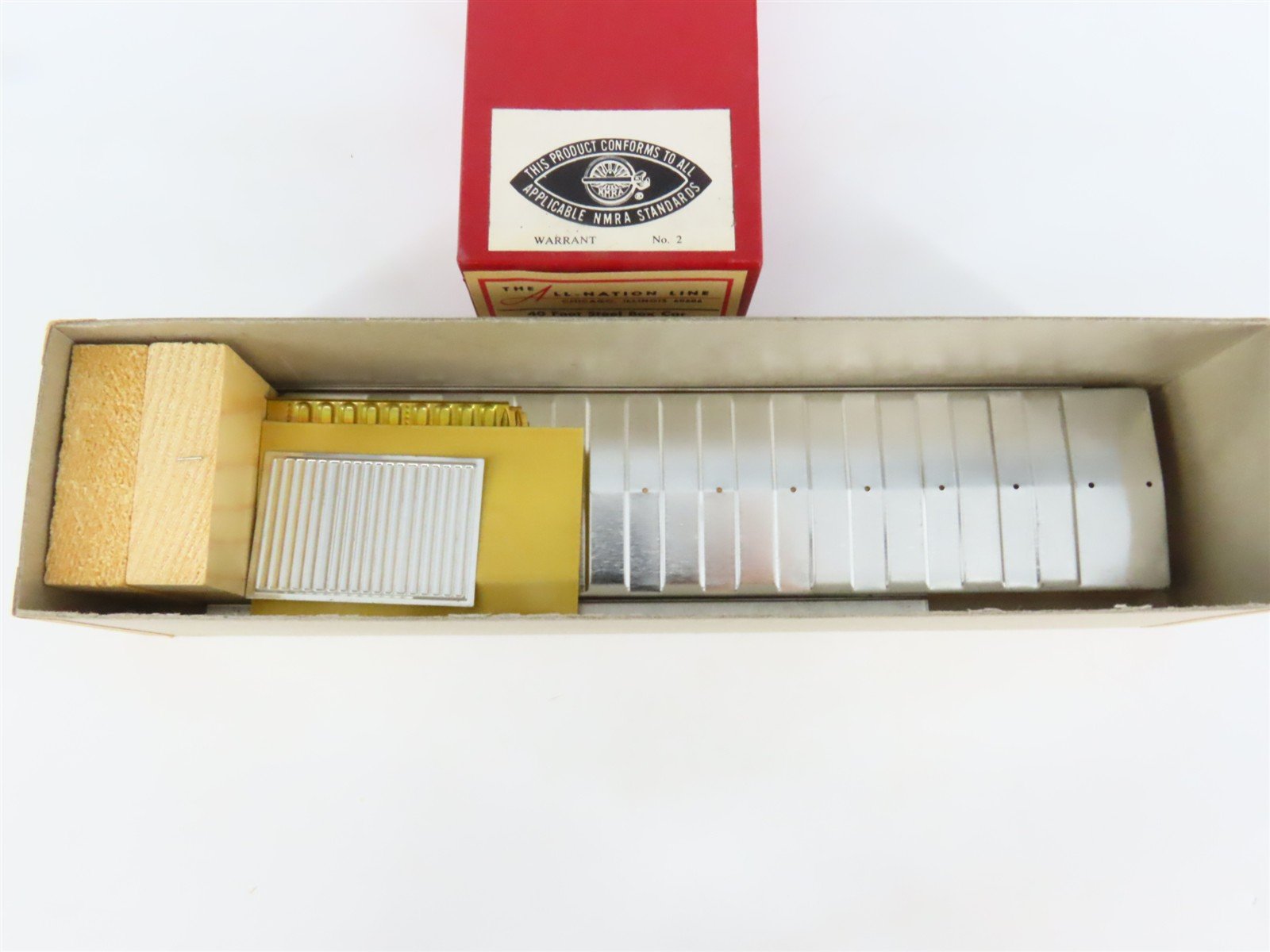 O Scale 2-Rail All-Nation 6606 GN Great Northern 40' Steel Boxcar #11450 Kit