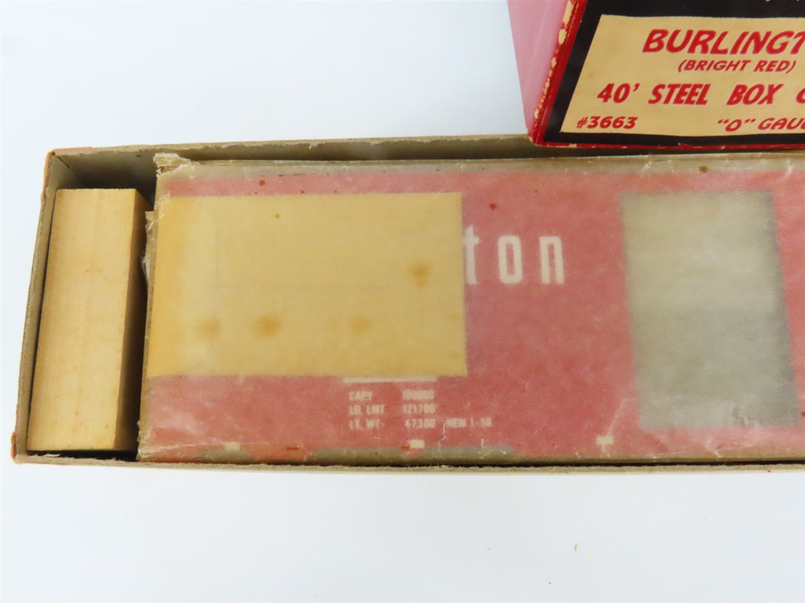 O Scale 2-Rail All-Nation 3663 CBQ Burlington 40' Steel Boxcar #62533 Kit