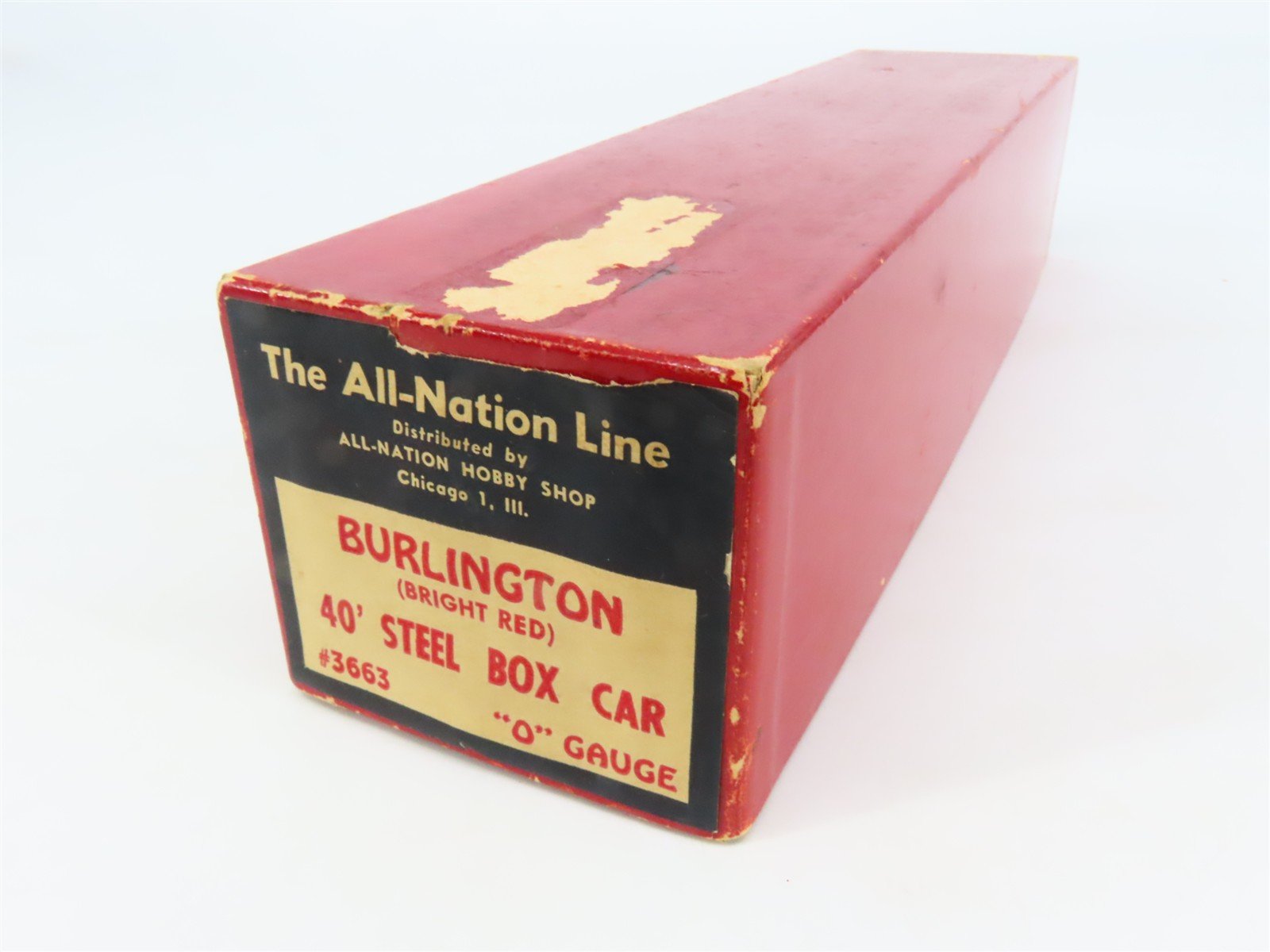 O Scale 2-Rail All-Nation 3663 CBQ Burlington 40' Steel Boxcar #62533 Kit