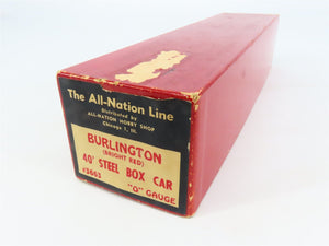 O Scale 2-Rail All-Nation 3663 CBQ Burlington 40' Steel Boxcar #62533 Kit