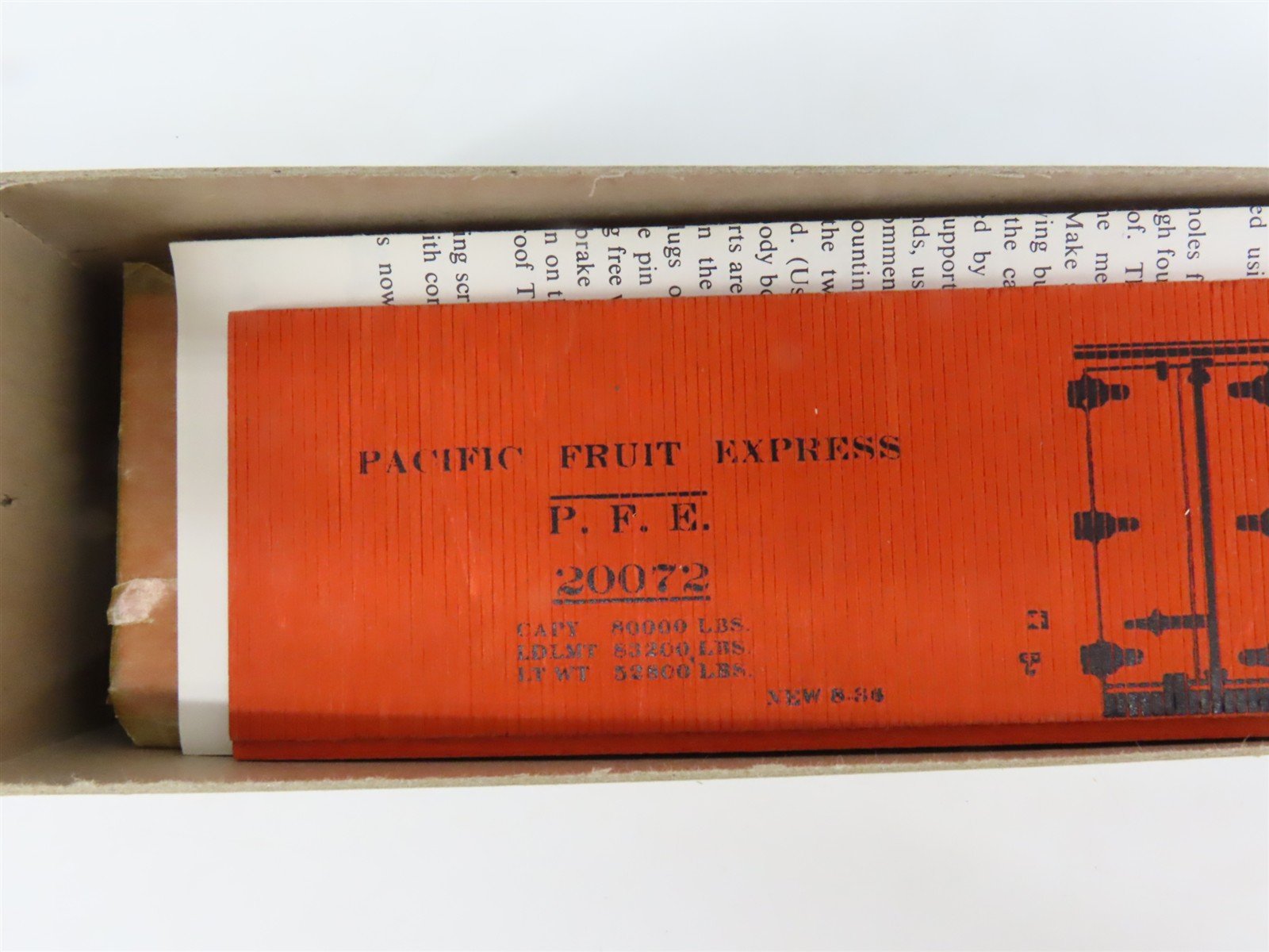 O Scale 2-Rail All-Nation UP/SP Pacific Fruit 40' Wood Reefer #20072 Kit
