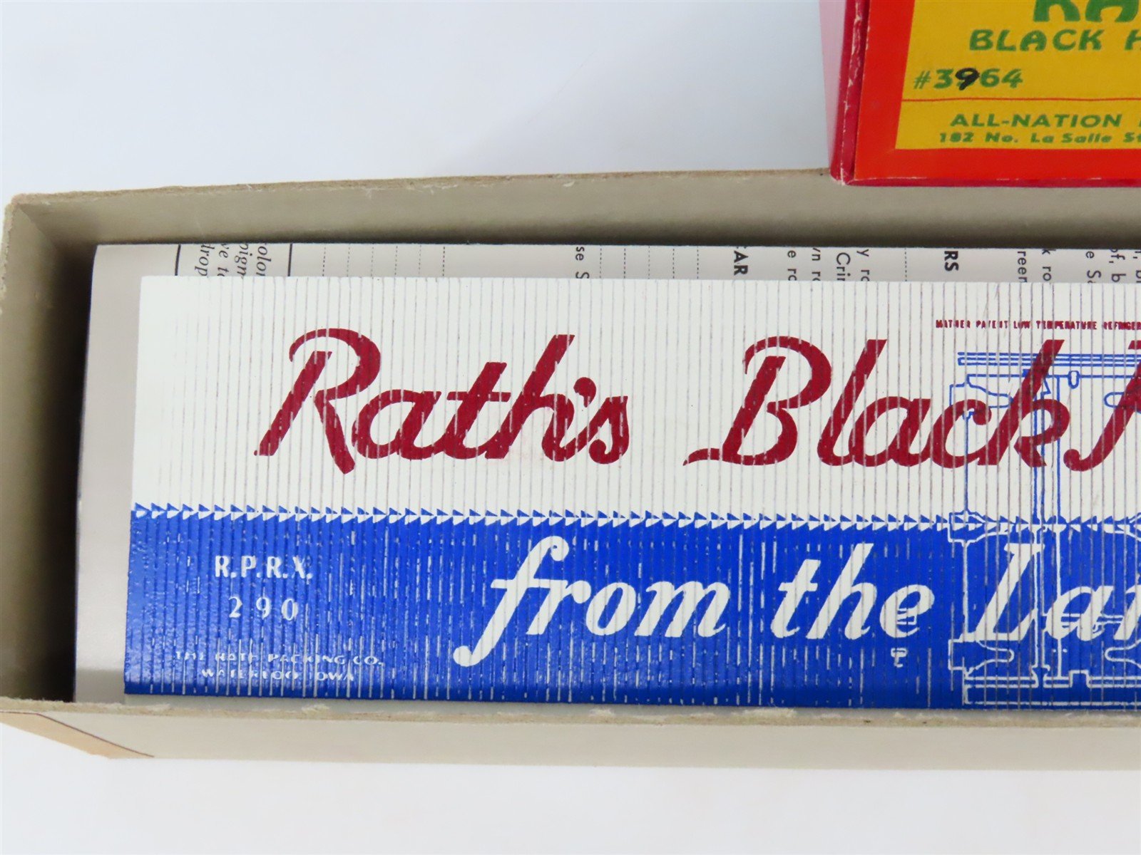 O 2-Rail All-Nation 3964 RPRX Rath's Black Hawk Ham 40' Wood Reefer #290 Kit