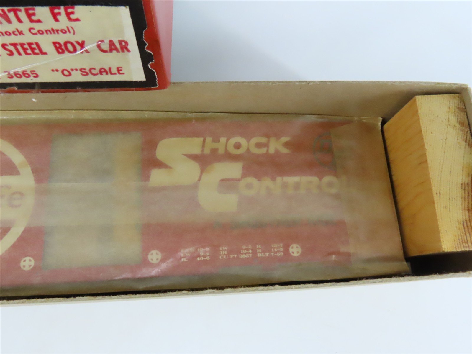 O Scale 2-Rail All-Nation 3665 ATSF Santa Fe 40' Steel Boxcar #16934 Kit