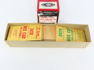 O Scale 2-Rail All-Nation 3667 NP Northern Pacific 40' Steel Boxcar Kit