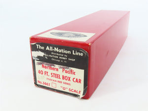 O Scale 2-Rail All-Nation 3667 NP Northern Pacific 40' Steel Boxcar Kit