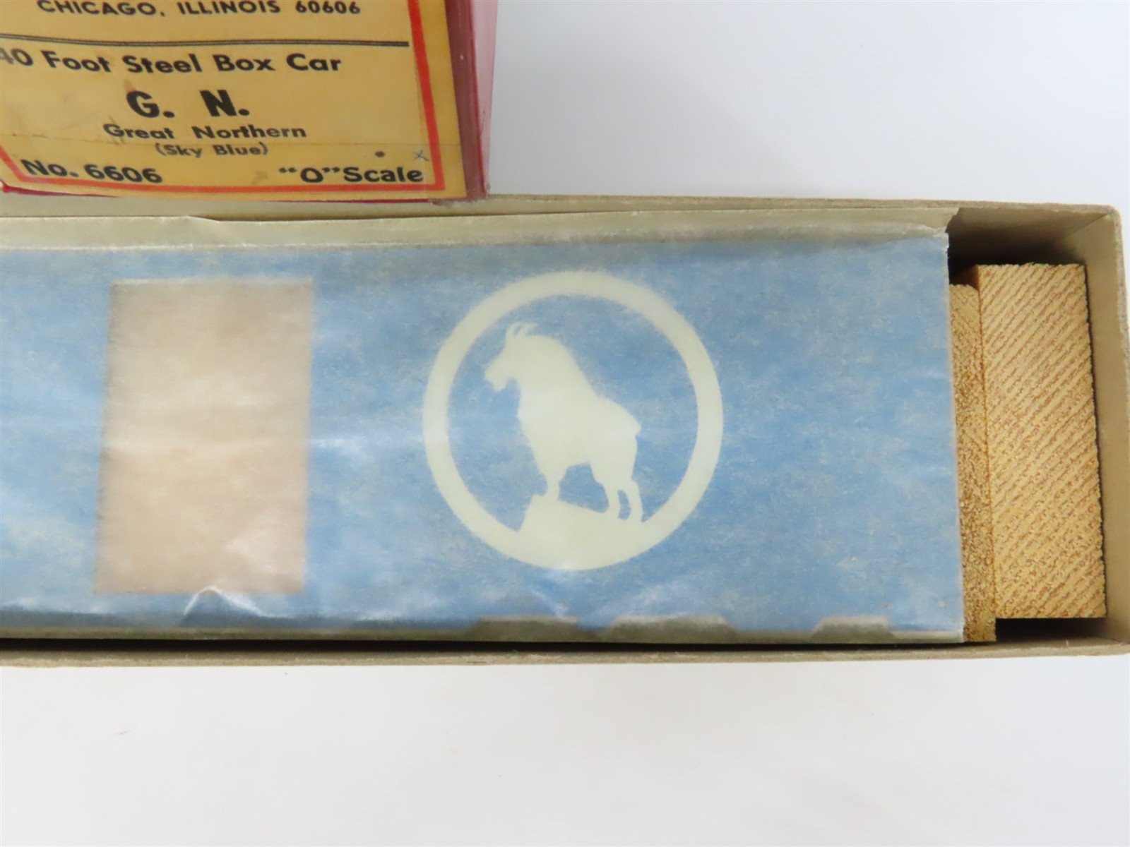 O Scale 2-Rail All-Nation 6606 GN Great Northern 40' Steel Boxcar #11450 Kit