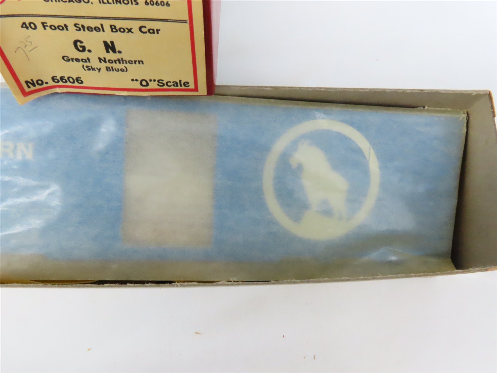 O Scale 2-Rail All-Nation 6606 GN Great Northern 40' Steel Boxcar #11450 Kit