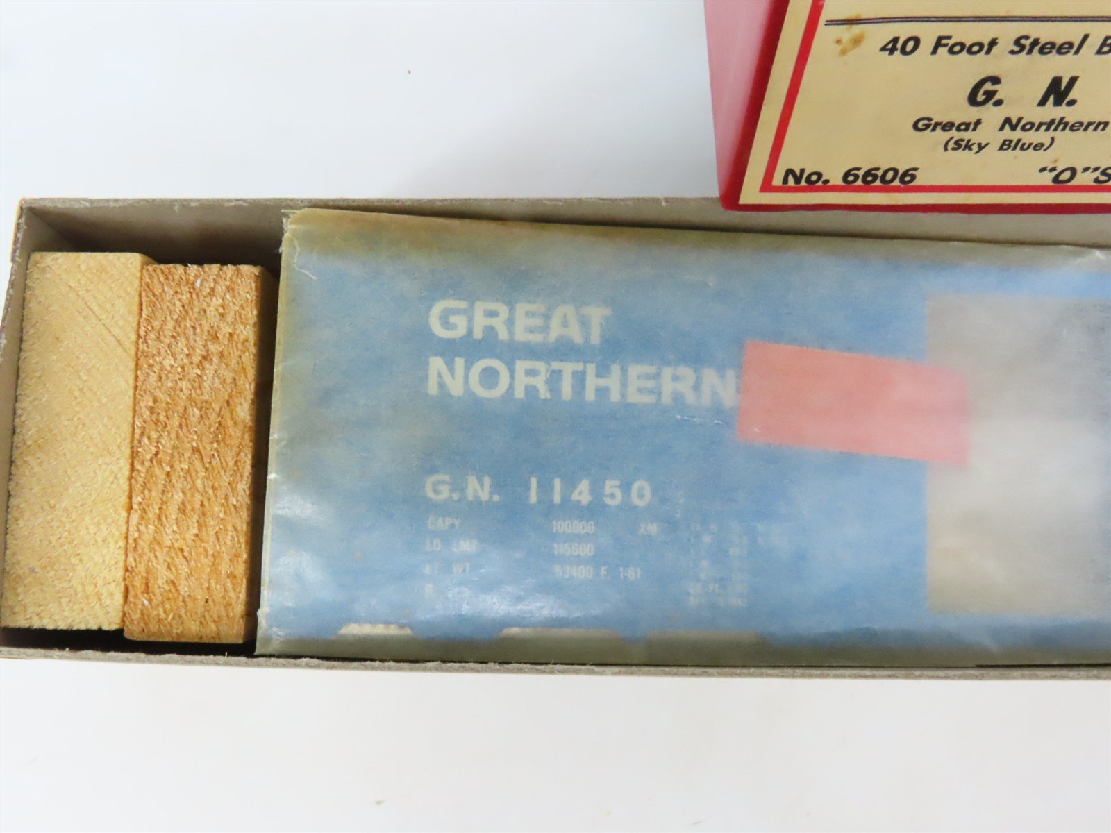 O Scale 2-Rail All-Nation 6606 GN Great Northern 40' Steel Boxcar #11450 Kit