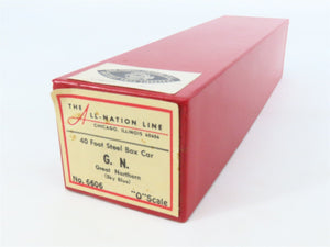 O Scale 2-Rail All-Nation 6606 GN Great Northern 40' Steel Boxcar #11450 Kit