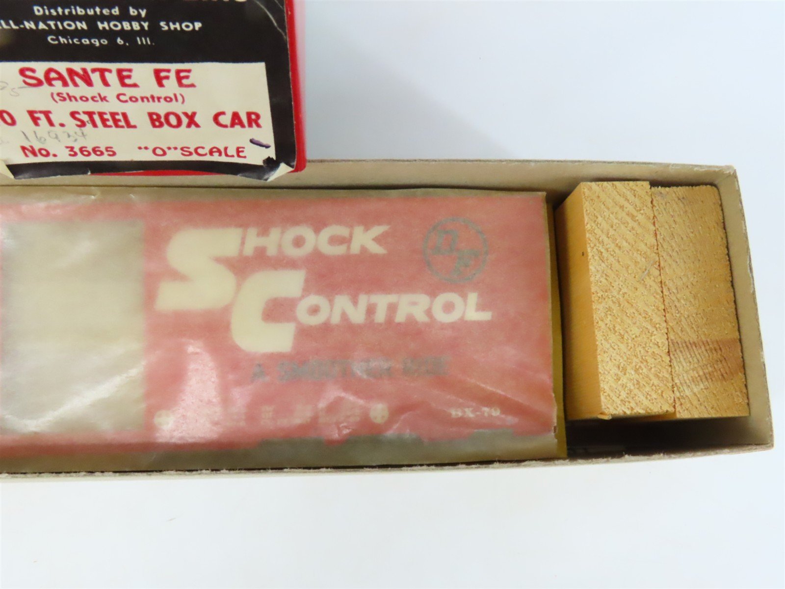O Scale 2-Rail All-Nation 3665 ATSF Santa Fe 40' Steel Boxcar #16934 Kit