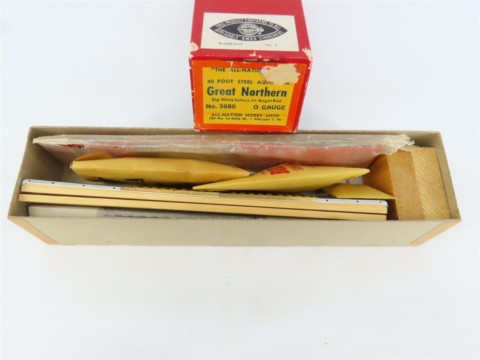 O Scale 2-Rail All-Nation 3680 GN Great Northern 40' Steel Boxcar #5300 Kit