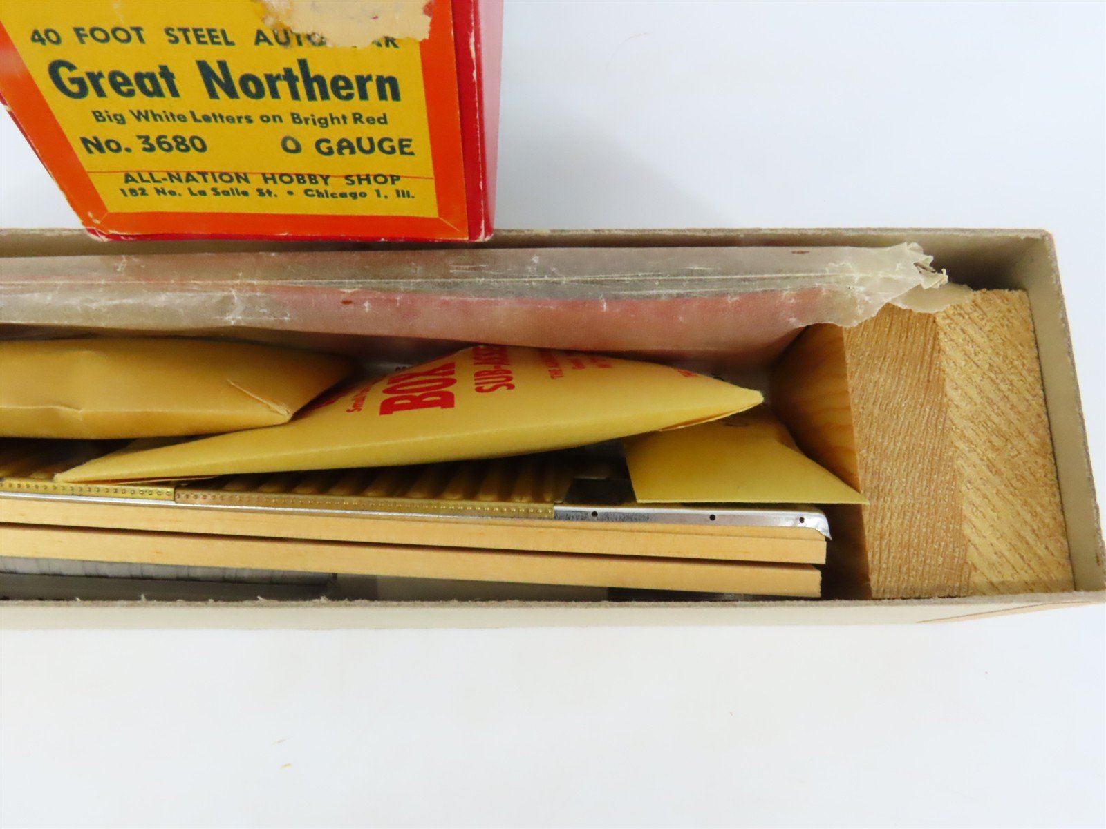 O Scale 2-Rail All-Nation 3680 GN Great Northern 40' Steel Boxcar #5300 Kit