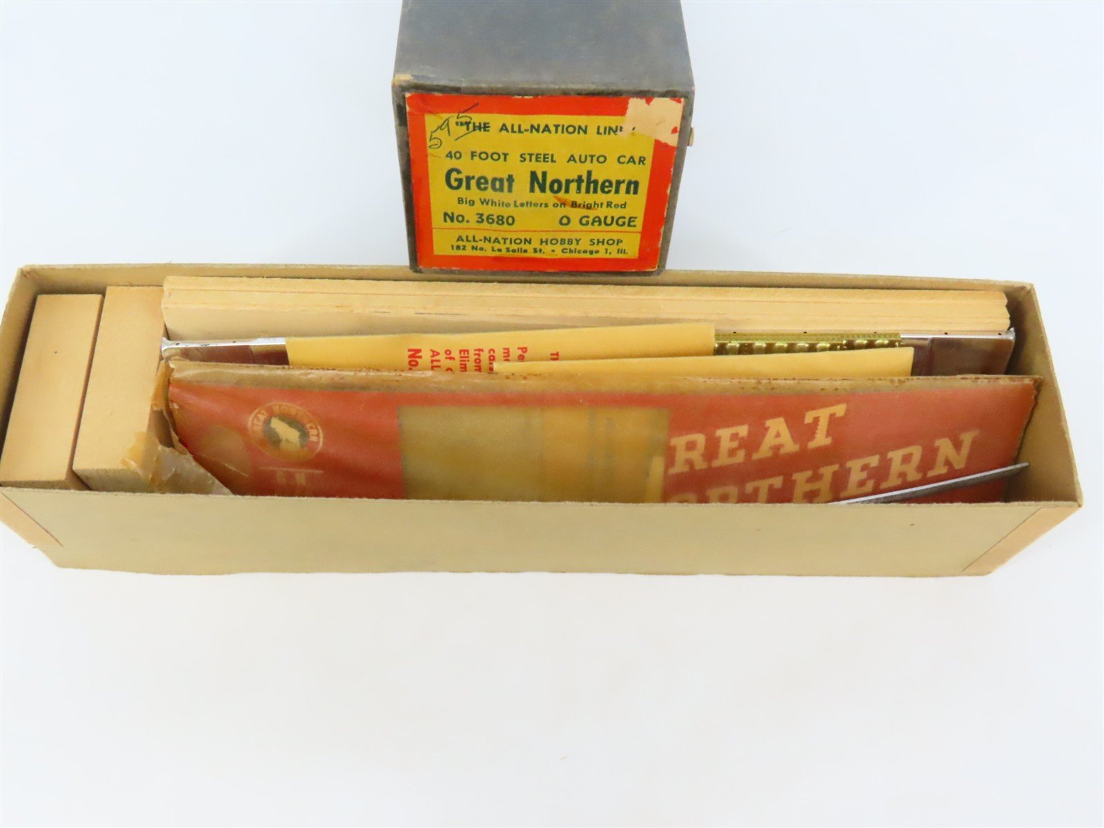 O Scale 2-Rail All-Nation 3680 GN Great Northern 40' Steel Boxcar #5300 Kit