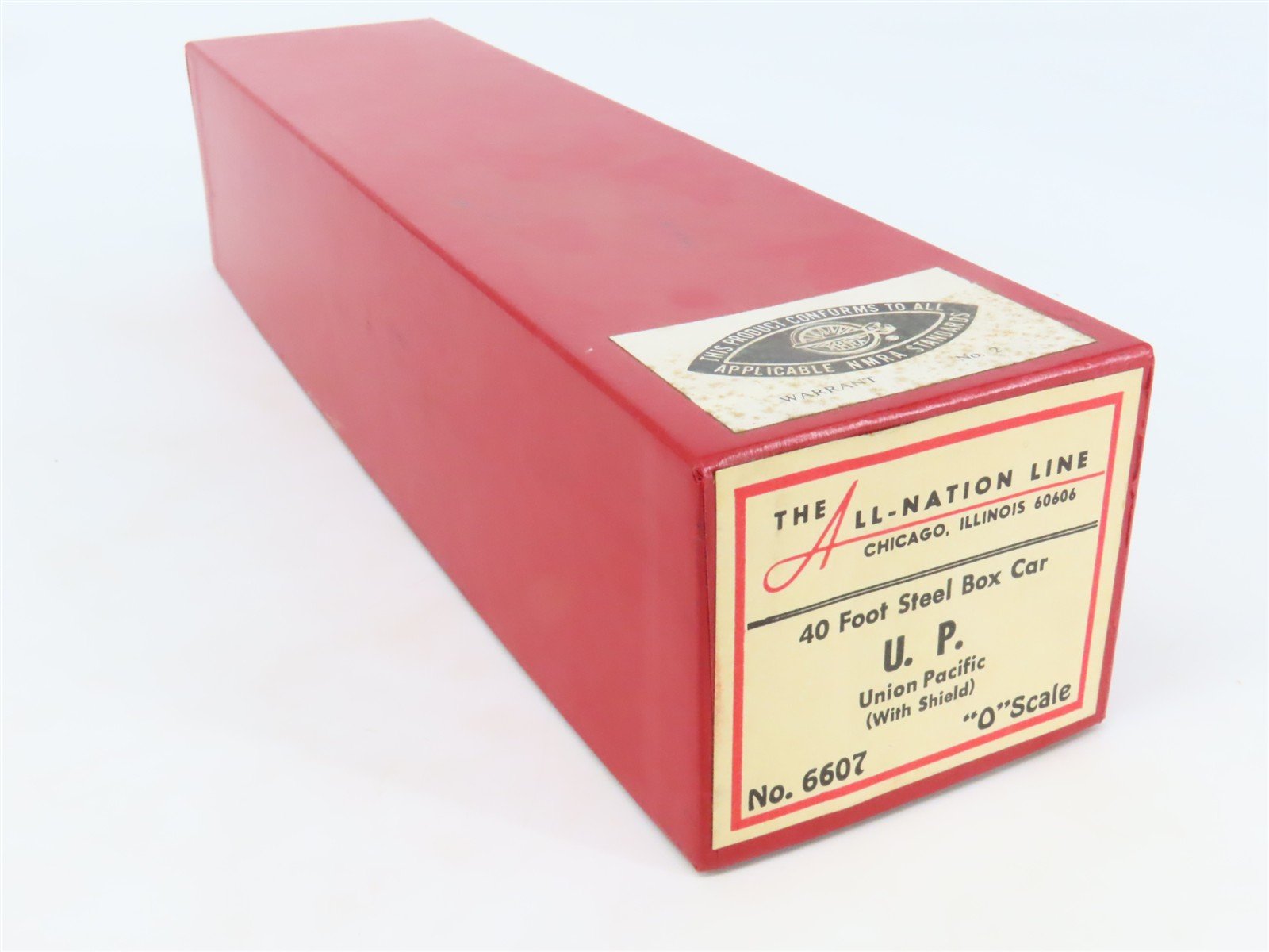 O Scale 2-Rail All-Nation 6607 UP Union Pacific 40' Boxcar #108938 Kit
