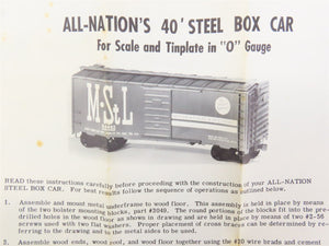 O Scale 2-Rail All-Nation 6200 GN Great Northern 40' Boxcar #27056 Kit