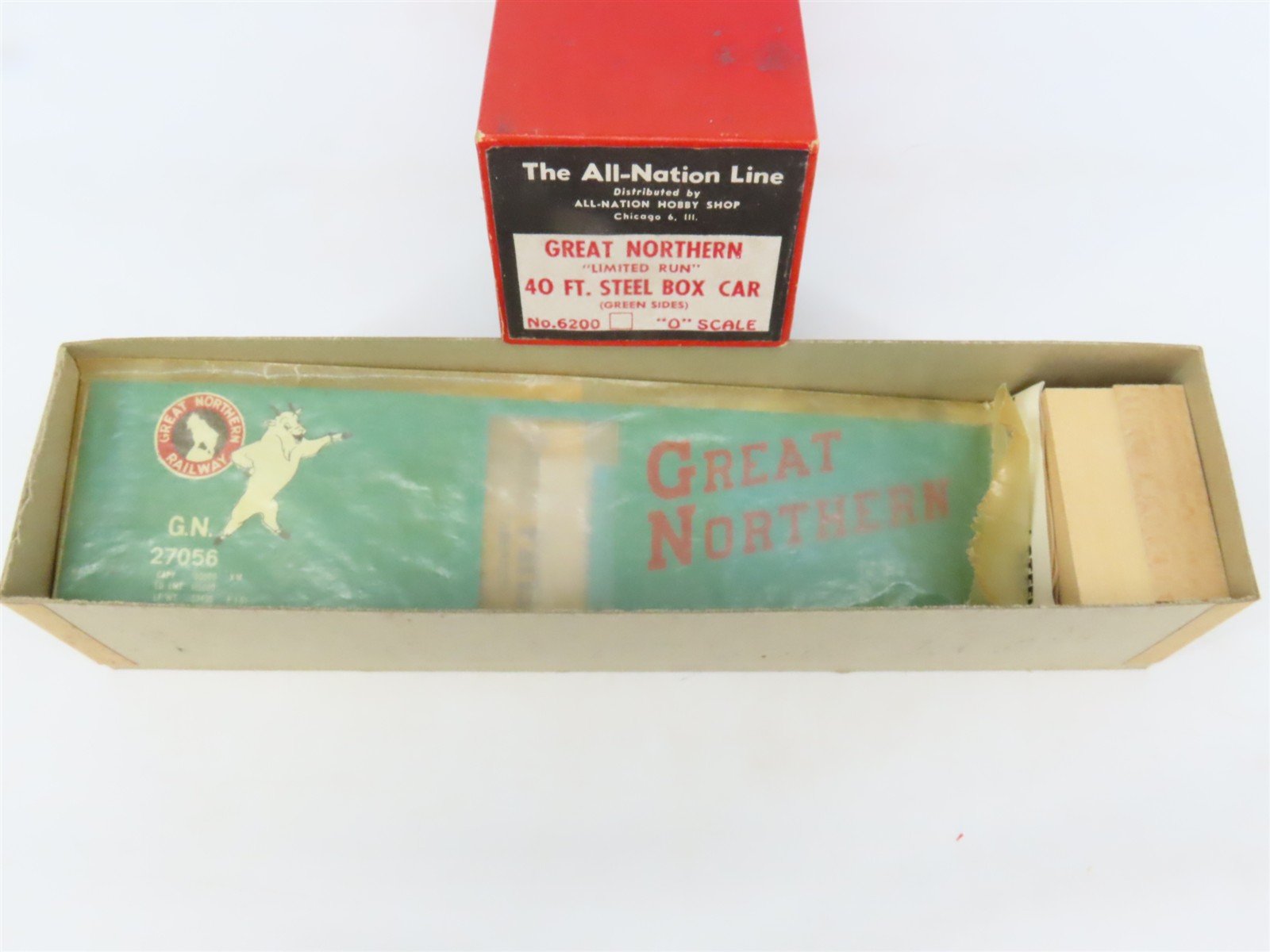 O Scale 2-Rail All-Nation 6200 GN Great Northern 40' Boxcar #27056 Kit
