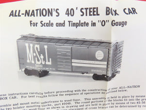 O Scale 2-Rail All-Nation 6200 GN Great Northern 40' Boxcar #27056 Kit