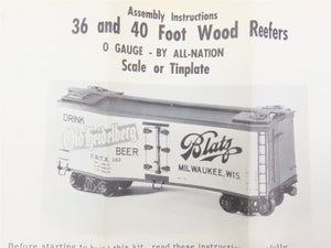 O Scale 2-Rail All-Nation 3581 Wilson's 36' Wood Refrigerator Car #9321 Kit