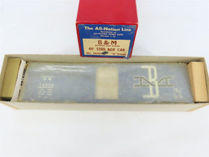 O Scale 2-Rail All-Nation 3656 B&M Boston & Maine 40' Steel Boxcar #74356 Kit