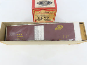 O 2-Rail All-Nation 3673 CNW Chicago Northwestern 40' Steel Boxcar #23393 Kit